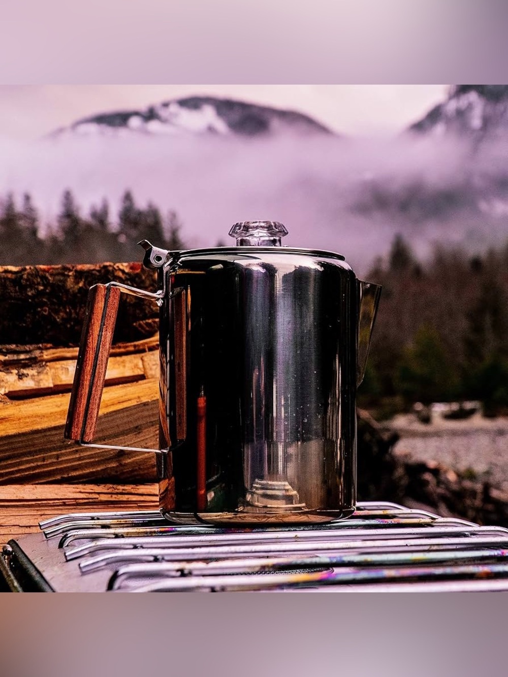 Unbranded 9 Cup Stainless Steel Percolator Coffee Pot Stove Top 🏕️